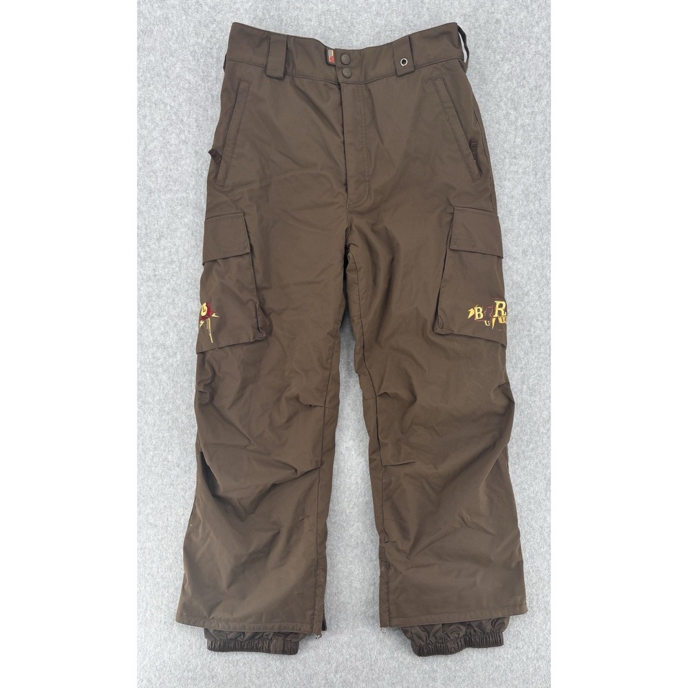 Burton Y2K Insulated Snowboard Ski Cargo Pants Brown XL Waterproof